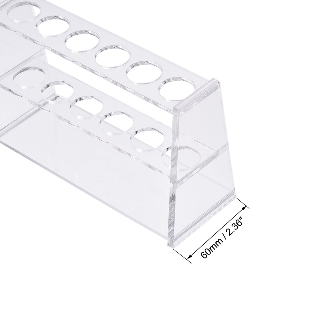 uxcell Uxcell Reagenzglashalter Rack 6 Wells für 25ml Zentrifugenröhrchen Klar