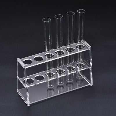 Harfington Uxcell Reagenzglashalter Rack 6 Wells für 25ml Zentrifugenröhrchen Klar