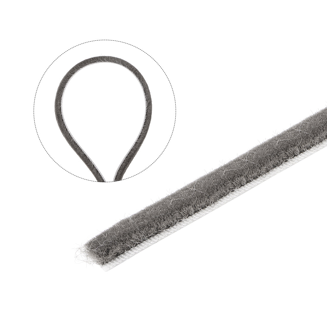 uxcell Uxcell Brush Weather Stripping Adhesive Felt Door Seal Strip Pile Weatherstrip Door Sweep Brush