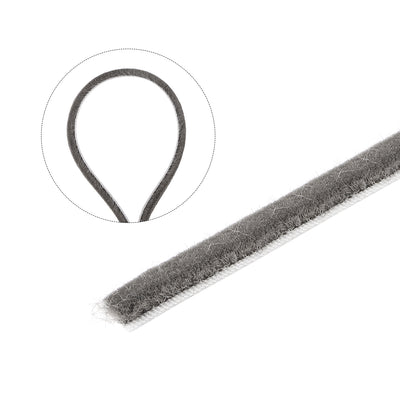 Harfington Uxcell Brush Weather Stripping Adhesive Felt Door Seal Strip Pile Weatherstrip Door Sweep Brush