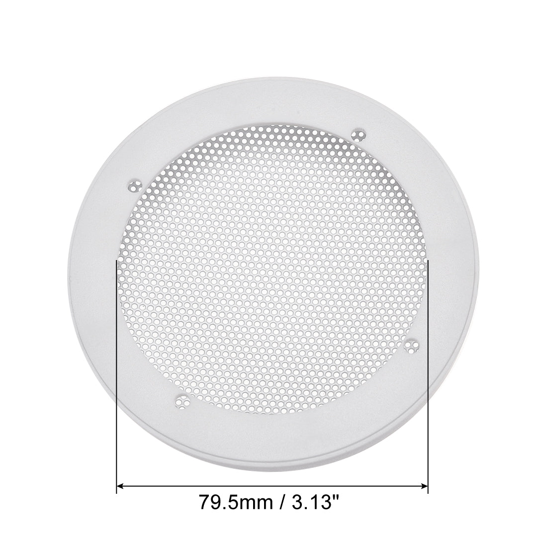 uxcell Uxcell Grill Cover 3 Inch 106.5mm Mesh Circle Subwoofer Guard Protector White 2pcs