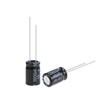 Harfington Uxcell 1000uF 10V Capacitor, Aluminum Electrolytic Capacitors 105C High Temp 90pcs