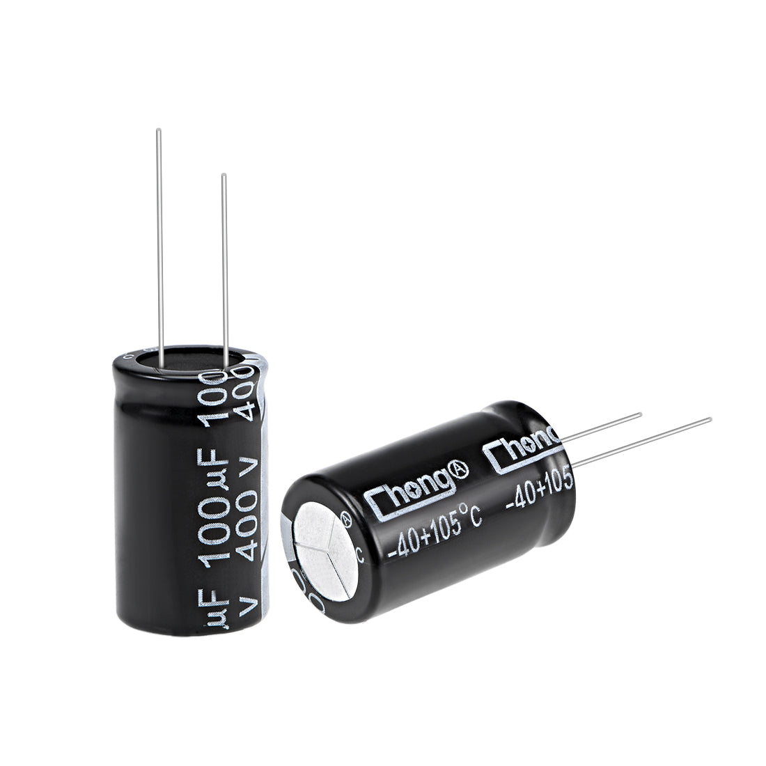 uxcell Uxcell 100uF 400V Capacitor, Aluminum Electrolytic Capacitors 105C High Temp 8pcs