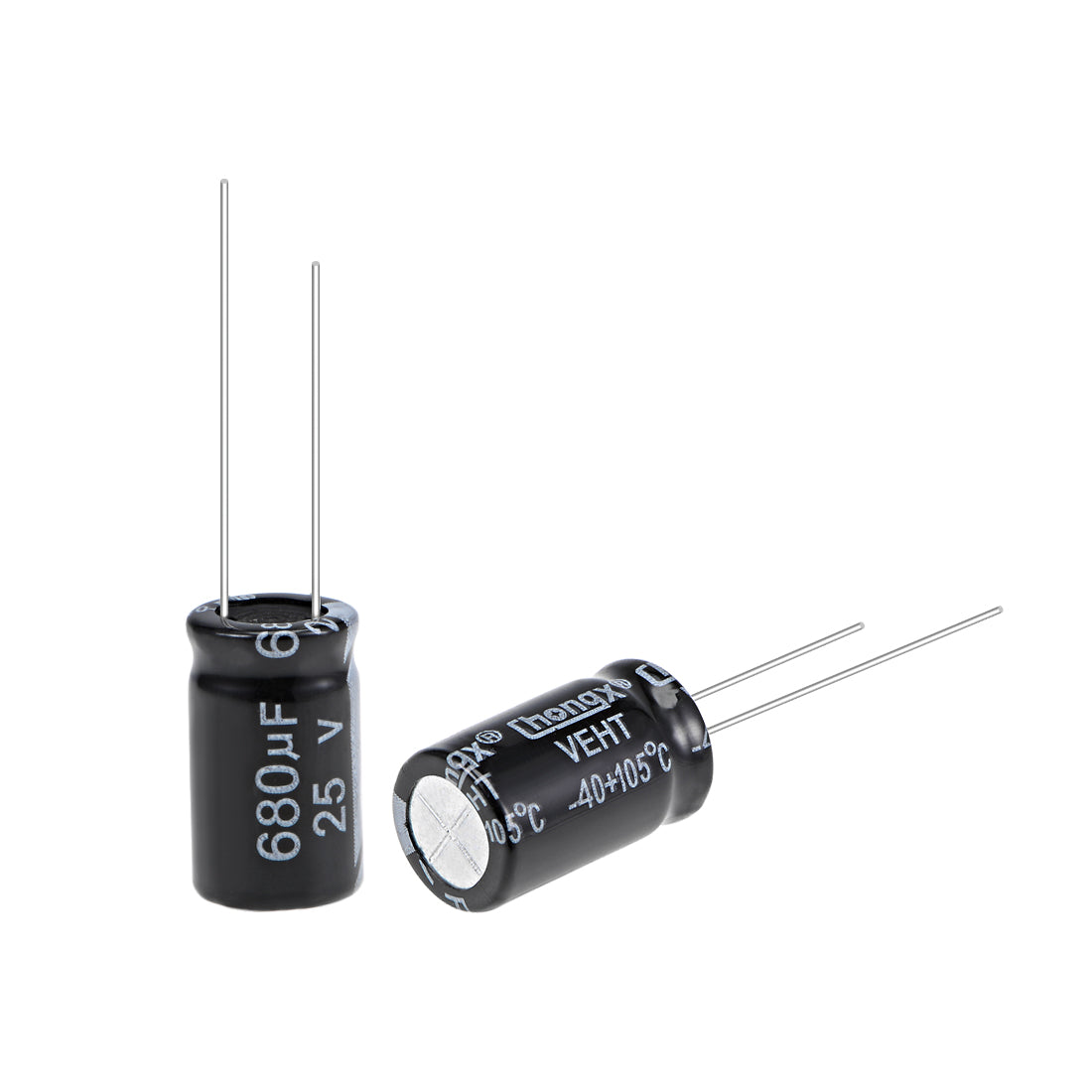 uxcell Uxcell 680uF 25V Capacitor, Aluminum Electrolytic Capacitors 105C High Temp 25pcs