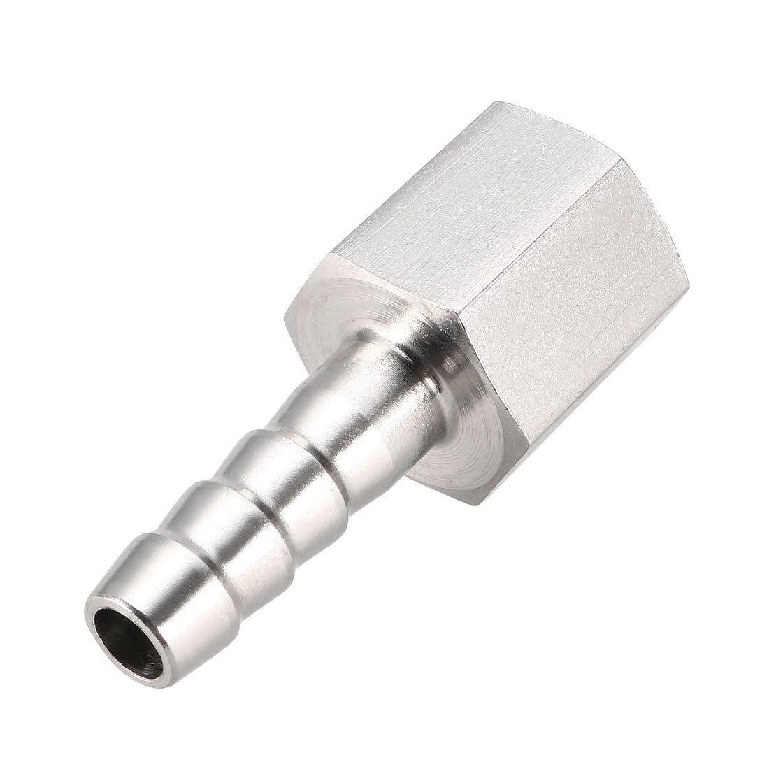 uxcell Uxcell Stainless Steel Barb Hose Fitting Connector Adapter 8mm Barbed x PT1/4 Female Pipe 1Pcs