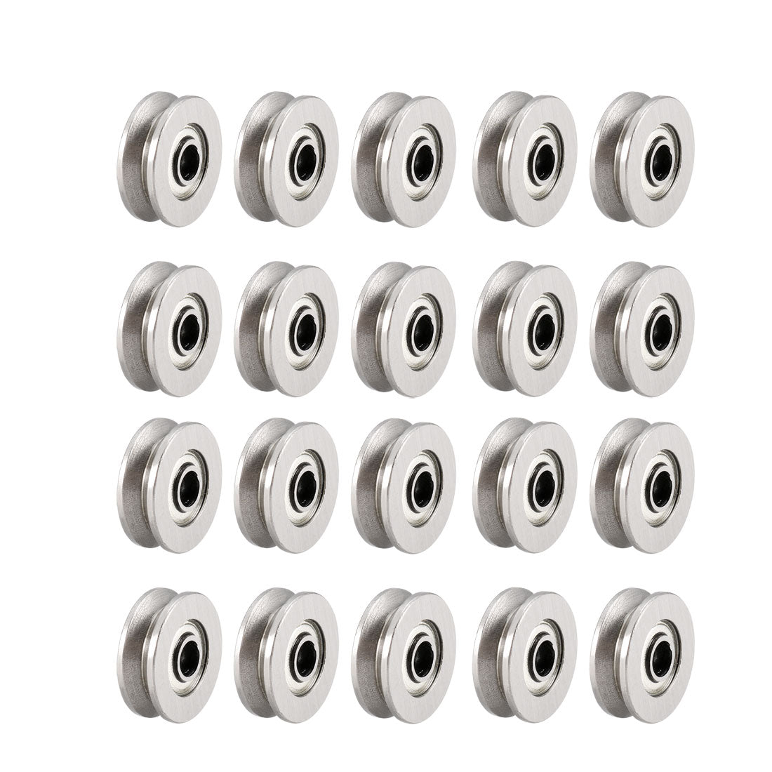 uxcell Uxcell V623ZZ Deep Groove Guide Pulley Rail Ball Bearings 3mmx12mmx4mm Double Metal Shielded Carbon Steel Bearings 20pcs