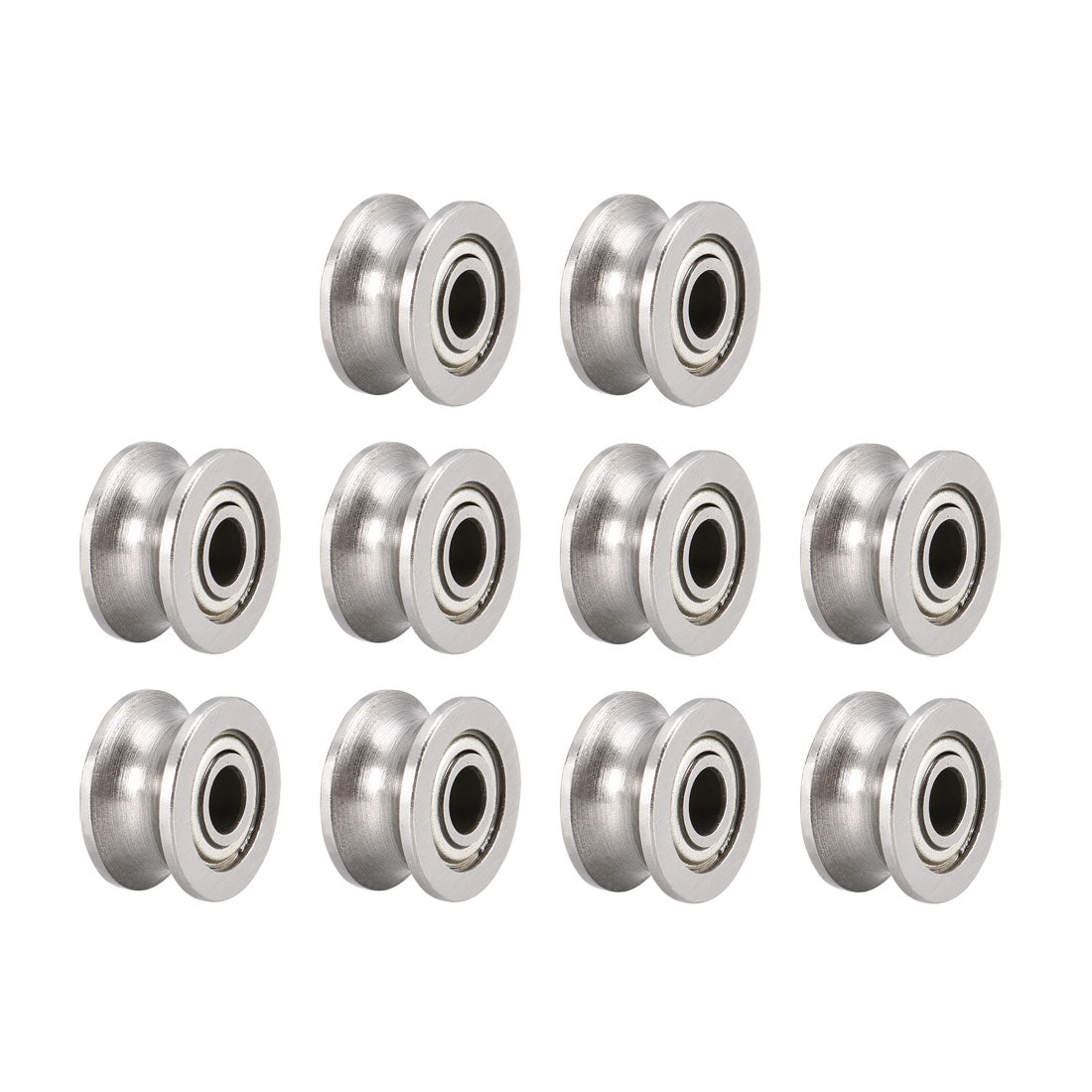 uxcell Uxcell U624ZZ Deep Groove Guide Pulley Rail Ball Bearings 4mmx13mmx7mm Double Metal Shielded Carbon Steel Bearings 10pcs