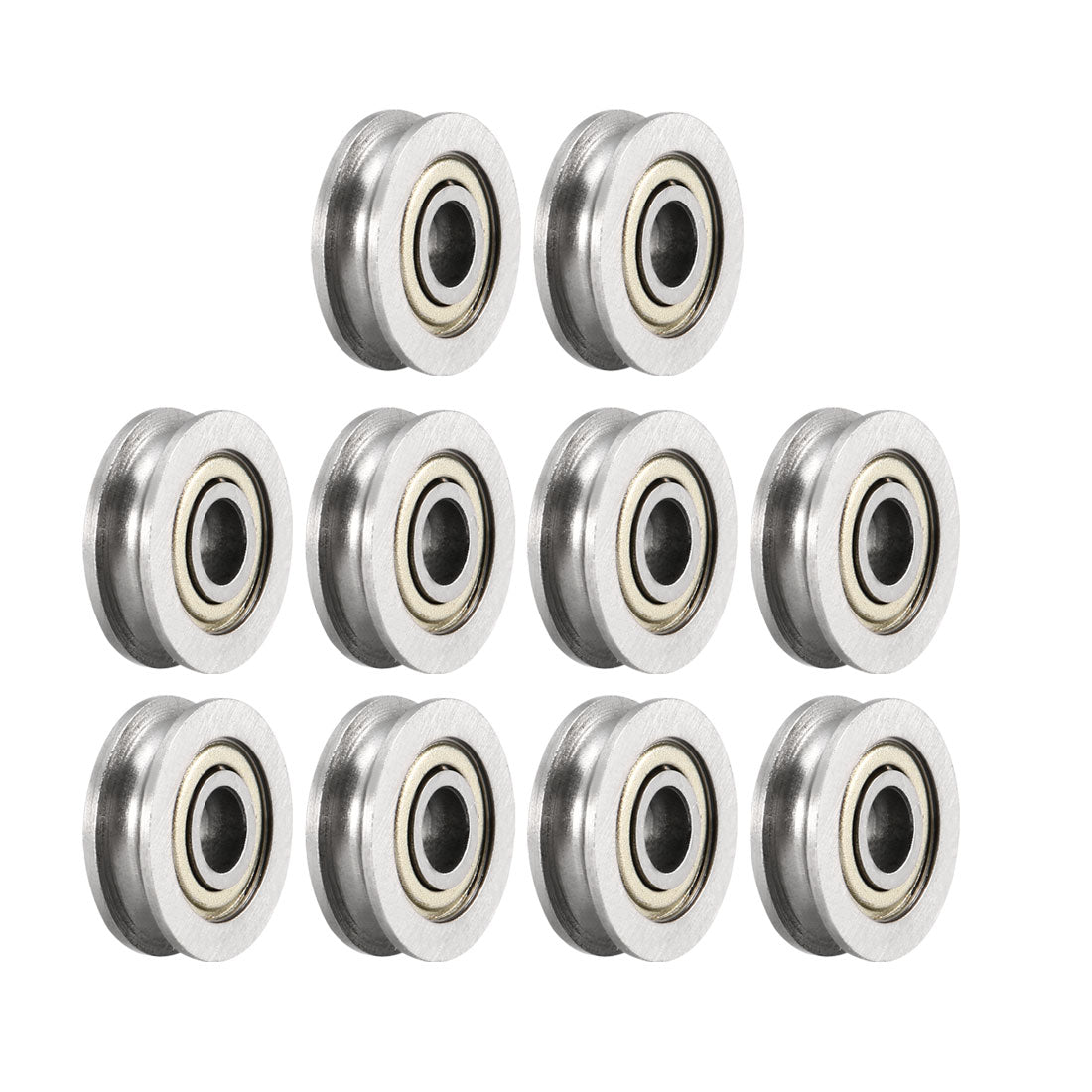 uxcell Uxcell U604ZZ Deep Groove Ball Bearings 4mmx13mmx4mm Double Metal Shielded Carbon Steel Bearings 10pcs