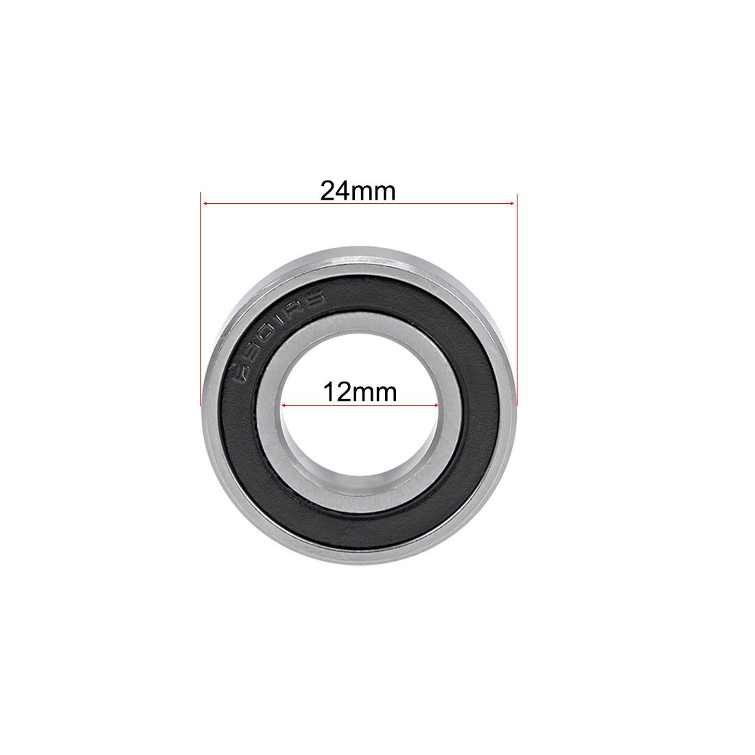 Harfington Deep Groove Balls Bearings Double Sealed Chrome Steel