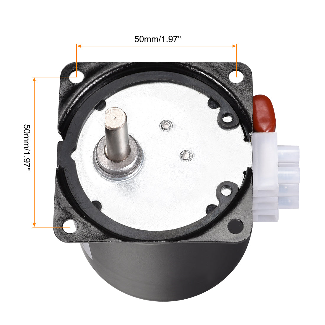 uxcell Uxcell AC 220V Electric Synchronous Motor Metal Gear Turntable /C 20RPM 50-60HZ 14W 8mm Dia Eccentric Shaft
