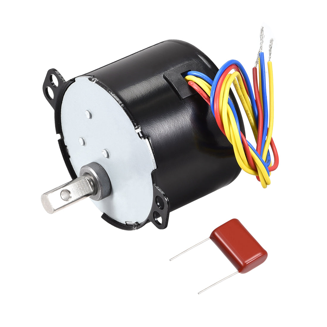 uxcell Uxcell AC220V Synchronous Motor Plastic Gear 20RPM 7mm Dia Eccentric Shaft with Hole