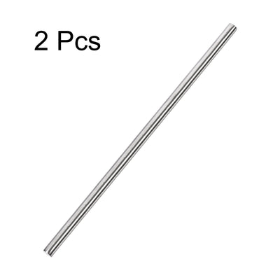 Harfington Uxcell 6mm x 300mm 304 Stainless Steel Solid Round Rod for DIY Craft - 2pcs