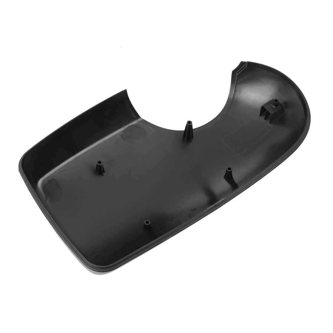 X AUTOHAUX Car Left Side Wing Door Mirror Cover Black Plastic Mirror Cap for Ford Transit MK6 MK7 2000-2014