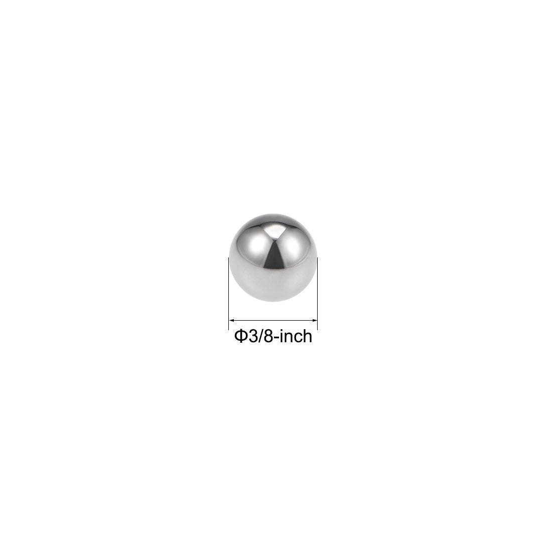 uxcell Uxcell Precision Balls 17/64" Solid Chrome Steel G10 for Ball Bearing Wheel 50pcs