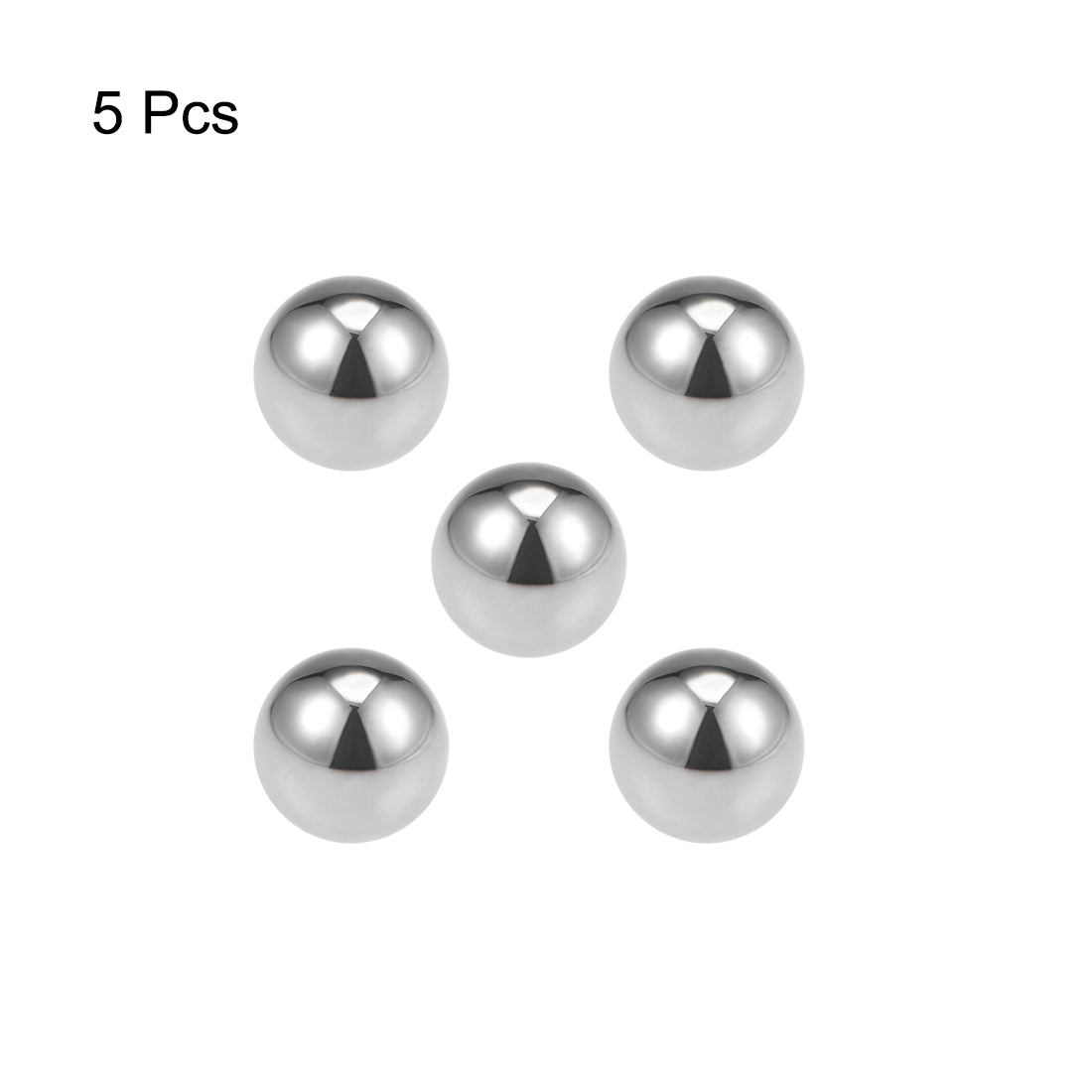 uxcell Uxcell Precision Balls 1/2" Solid Chrome Steel G10 for Ball Bearing Wheel 5pcs