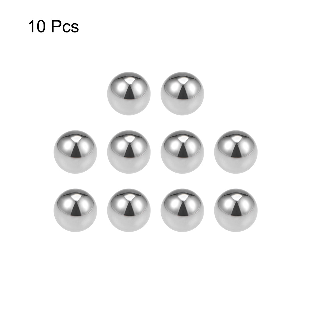 uxcell Uxcell Precision Balls 19/32" Solid Chrome Steel G10 for Ball Bearing Wheel 10pcs