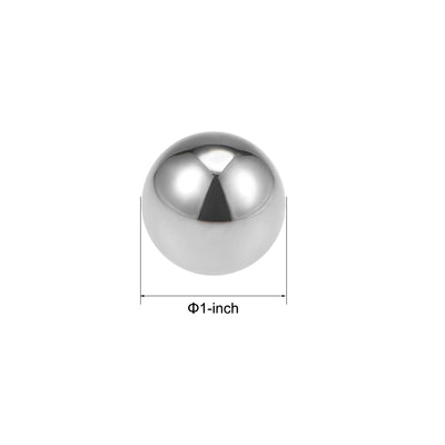 Harfington Uxcell Precision Balls 1" Solid Chrome Steel G25 for Ball Bearing Wheel 5pcs