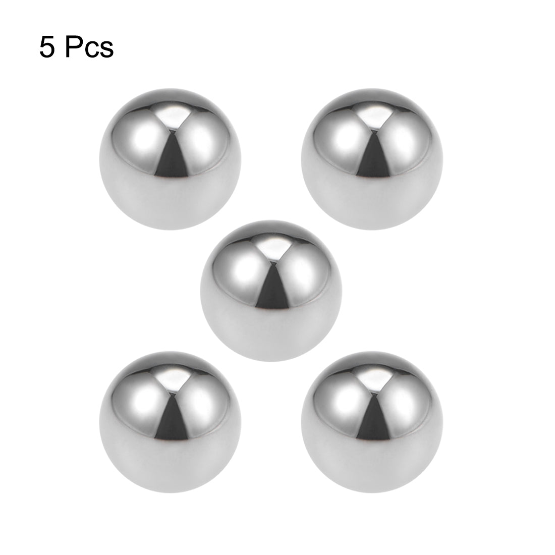 uxcell Uxcell Precision Balls 1" Solid Chrome Steel G25 for Ball Bearing Wheel 5pcs