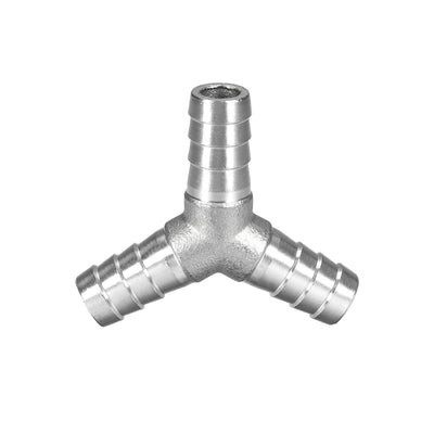 Harfington Uxcell 5/8-Inch (16mm) Hose ID Barb Fitting Stainless Steel 3 Way Y Shaped Union Home Brew Fitting