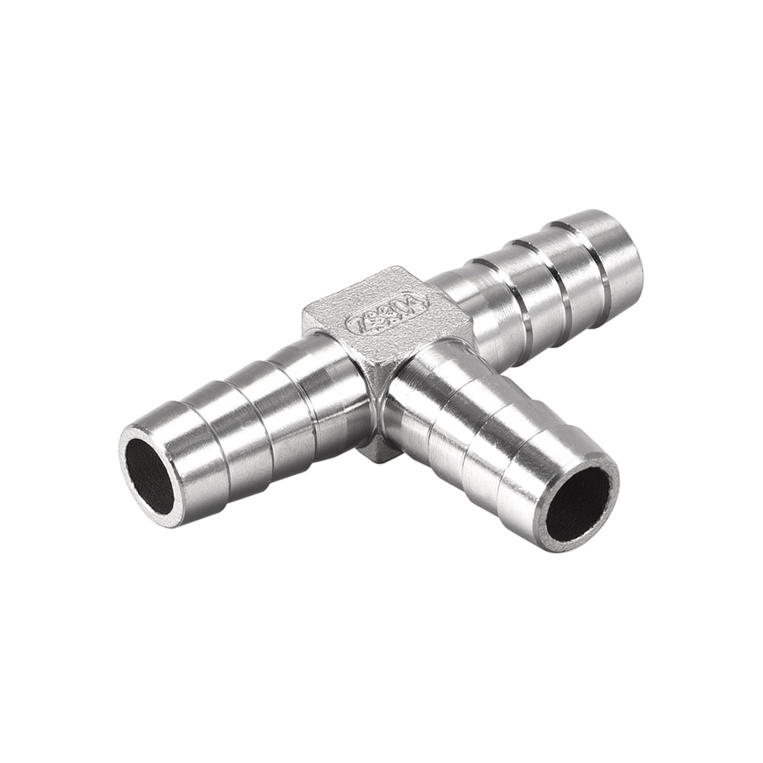 uxcell Uxcell 5/8-Inch (16mm) Hose ID Barb Fitting Stainless Steel 3 Way T Shaped Union Home Brew Fitting