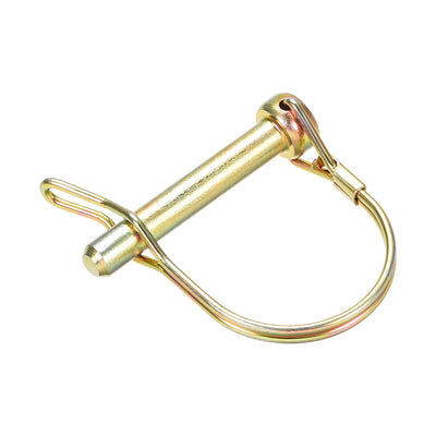 Harfington Uxcell Shaft Locking Pin w Ear 8mmx50mm Coupler Pin for Farm Trailers Lawn Arch