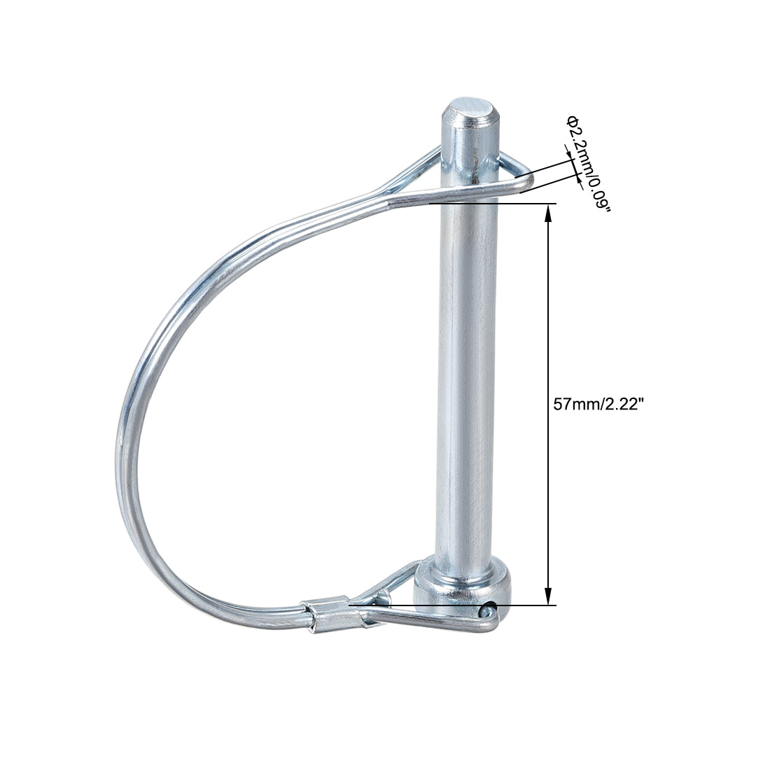 uxcell Uxcell Shaft Locking Pin 8mmx72mm Coupler Pin for Farm Trailers Lawn Arch