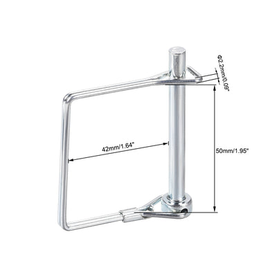 Harfington Uxcell Shaft Locking Pin 6mmx60mm Coupler Pin for Farm Trailers Lawn Square