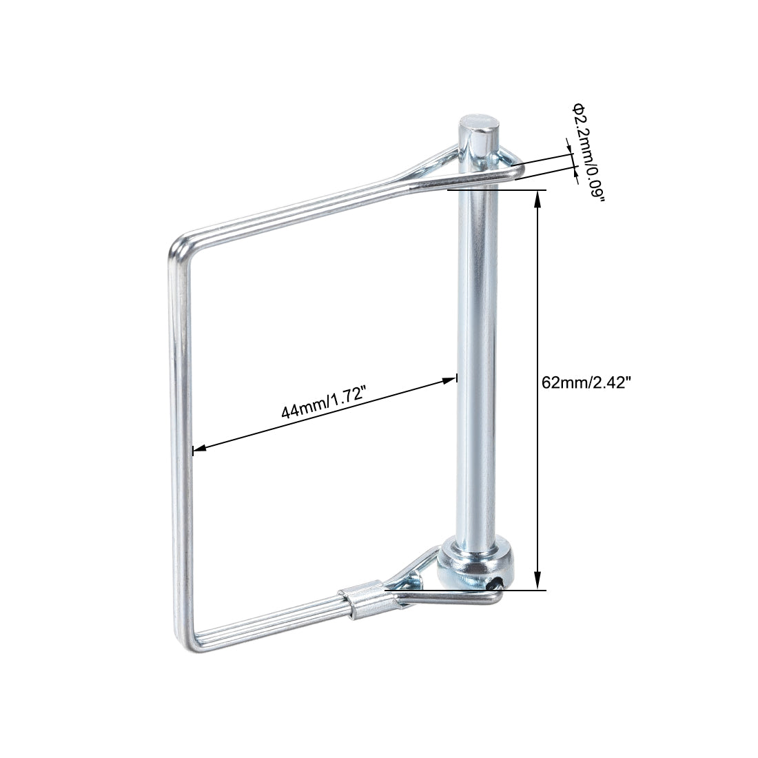 uxcell Uxcell Bauernhof Wagen Anhänger Garten Rasen Quadrat Welle Sicherungsstift Kupplung Pin 6mm x 70mm