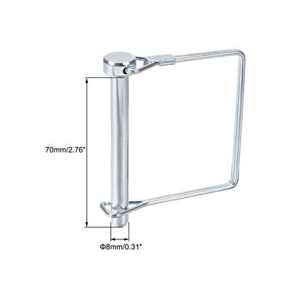 Harfington Uxcell 5Stk. Feld Anhänger Rasen Wagen Garten Welle quadratischer Riegel Kupplungsstift 8mm x 70mm