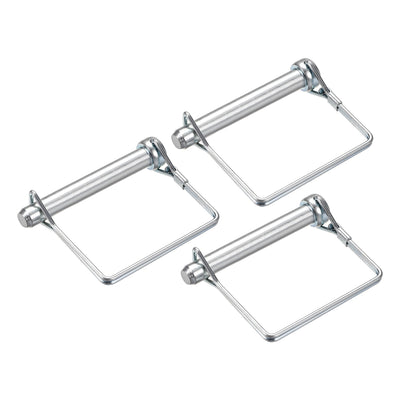 Harfington Uxcell Shaft Locking Pin 10mmx70mm Coupler Pin for Farm Trailers Lawn Square 3Pcs