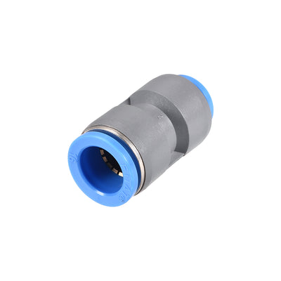 Harfington Uxcell Straight Push to Connector Reducer Fitting 16mm to 12mm Plastic Union Pipe Tube Fitting Grey