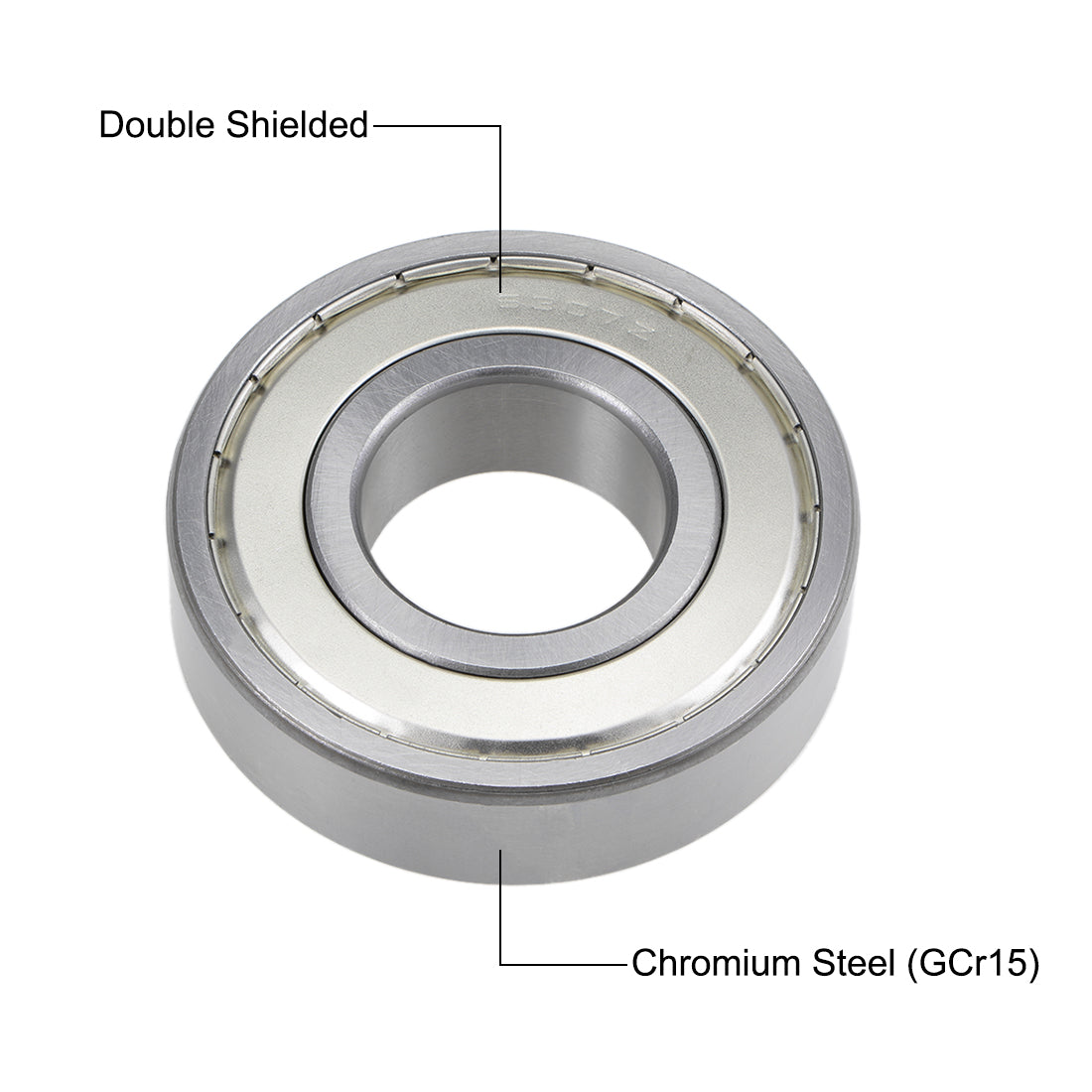 uxcell Uxcell Deep Groove Ball Bearings  Metric Double Shielded Chrome Steel ABEC1 Z2