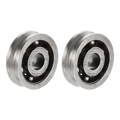 Harfington Uxcell 603VV Miniature Deep V Groove Guide Ball Bearings 3x10x3mm Double Metal Shielded (GCr15) Chrome Steel Bearings 2pcs