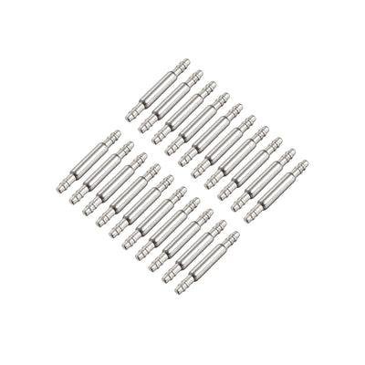 uxcell Uxcell Spring Bar Pins 8mmx1.5mm Double Fringe Stainless Steel Watch Band Pins 20Pcs