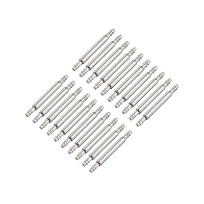 uxcell Uxcell Spring Bar Pins 12mmx1.5mm Double Fringe Stainless Steel Watch Band Pins 20Pcs