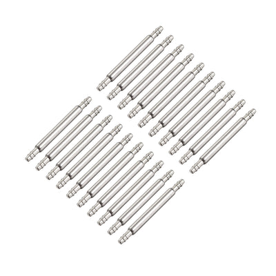 uxcell Uxcell Spring Bar Pins 14mmx1.5mm Double Fringe Stainless Steel Watch Band Pins 20Pcs