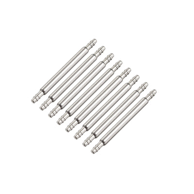 uxcell Uxcell Spring Bar Pins 16mmx1.5mm Double Fringe Stainless Steel Watch Band Pins 8Pcs