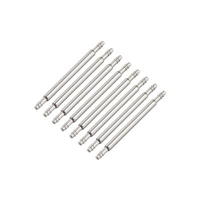 uxcell Uxcell Spring Bar Pins 19mmx1.5mm Double Fringe Stainless Steel Watch Band Pins 8Pcs