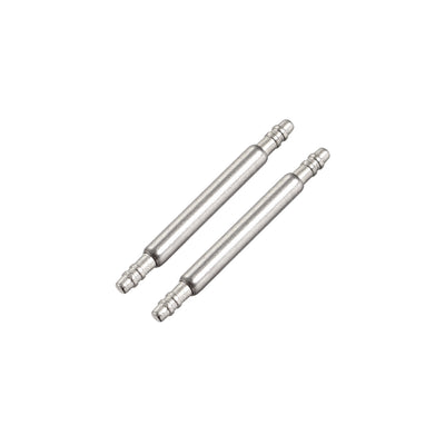 uxcell Uxcell Spring Bar Pins 13mmx1.5mm Double Fringe 316 Stainless Steel for Watch Band 2Pcs