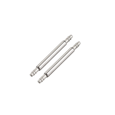 uxcell Uxcell Spring Bar Pins 14mmx1.5mm Double Fringe 316 Stainless Steel for Watch Band 2Pcs