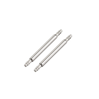 uxcell Uxcell Spring Bar Pins 15mmx1.5mm Double Fringe 316 Stainless Steel for Watch Band 2Pcs