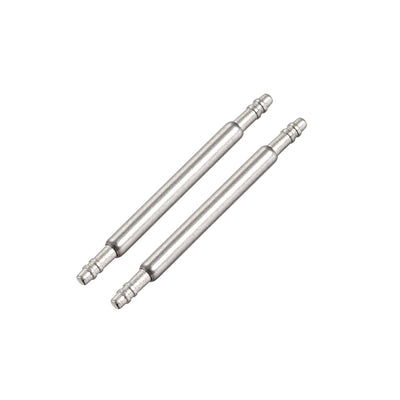 uxcell Uxcell Spring Bar Pins 16mmx1.5mm Double Fringe 316 Stainless Steel for Watch Band 2Pcs