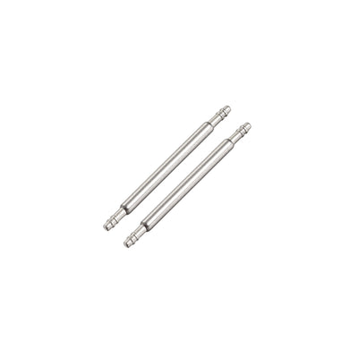 uxcell Uxcell Spring Bar Pins 18mmx1.5mm Double Fringe 316 Stainless Steel for Watch Band 2Pcs