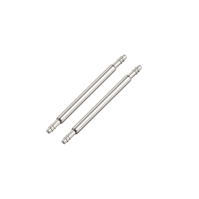 uxcell Uxcell Spring Bar Pins 19mmx1.5mm Double Fringe 316 Stainless Steel for Watch Band 2Pcs