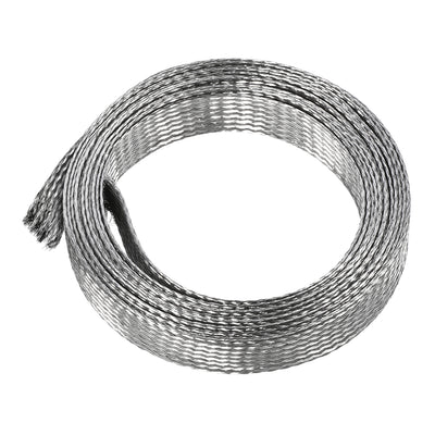 Harfington Uxcell 9.8Ft - 41/64 Inch 304 Stainless Steel Sleeving Expandable Hose Cover