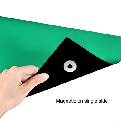 Harfington Uxcell A4 Plain Magnet Sheets for Crafts or Applying Adhesive Items 24 Mil Green 3pcs