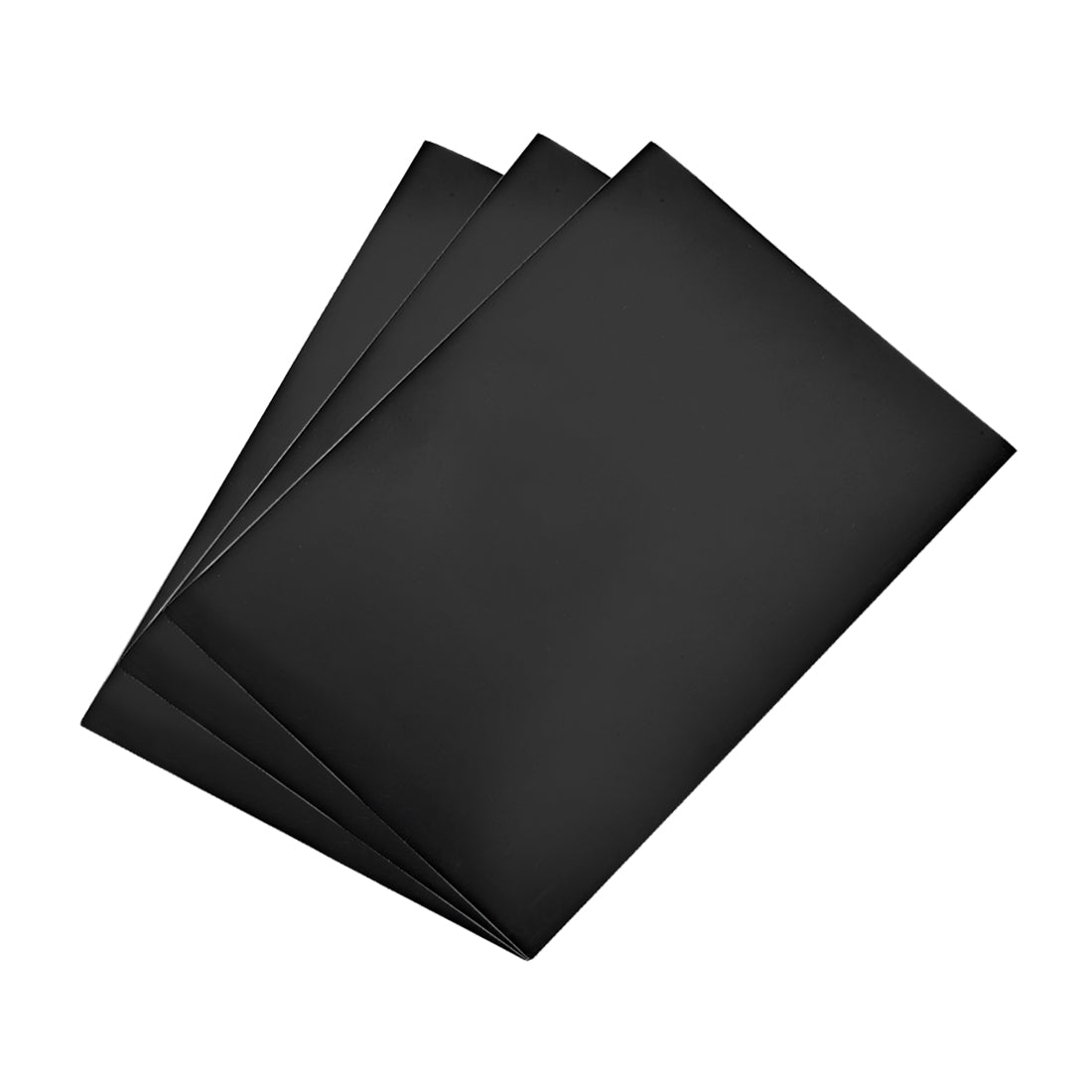 uxcell Uxcell A4 Plain Magnet Sheets for Crafts or Applying Adhesive Items 24 Mil Black 3pcs