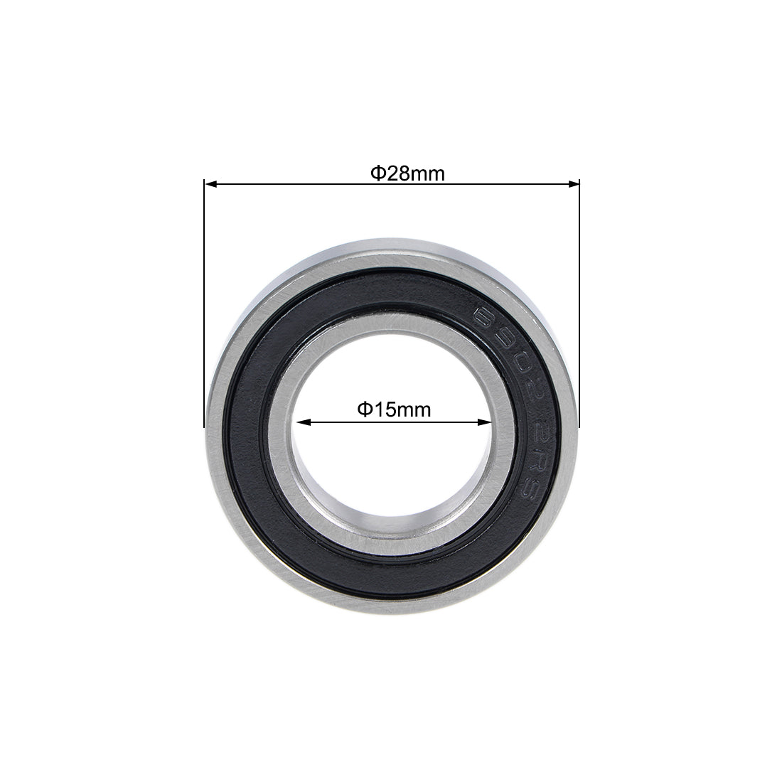 uxcell Uxcell Deep Groove Ball Bearings Thin Section Double Sealed Chrome Steel ABEC3