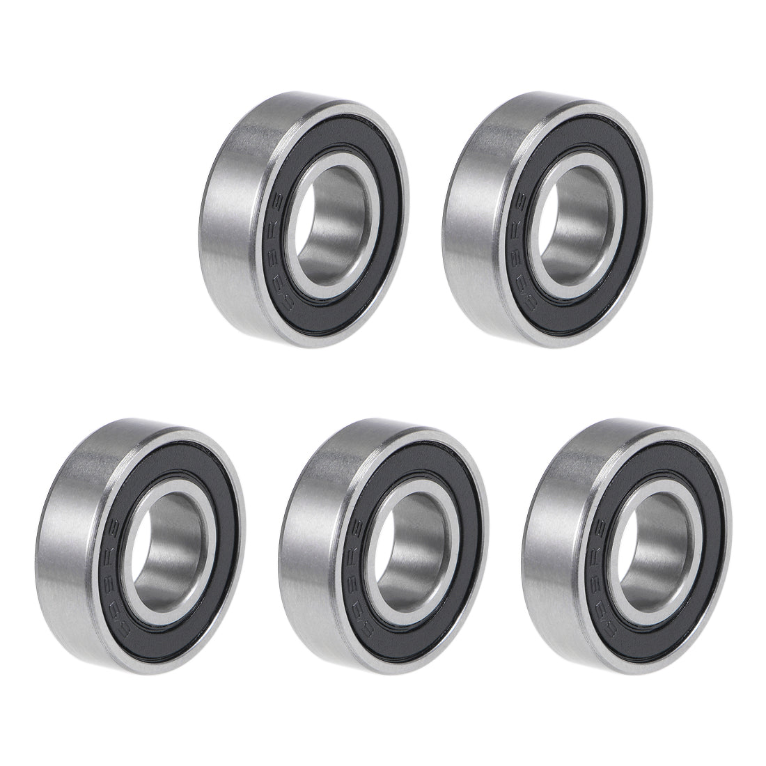 uxcell Uxcell 699-2RS Deep Groove Ball Bearings 9x20x6mm Double Sealed Chrome Steel P6 5pcs