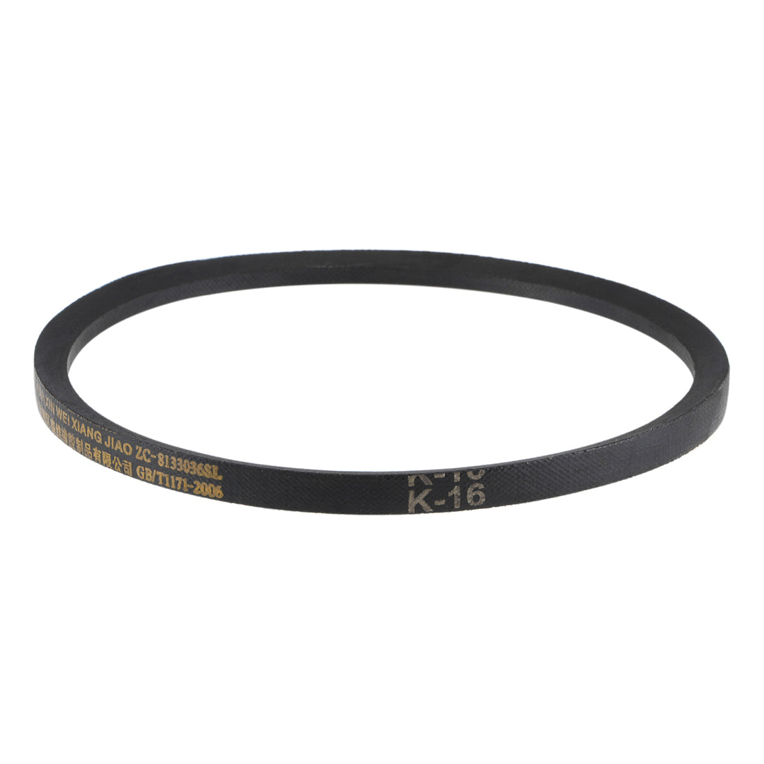 uxcell Uxcell K-16 V Belt Machine Transmission Rubber,Black Replacement Drive Belt